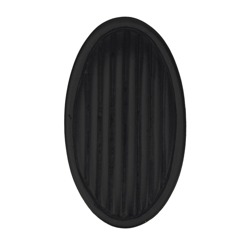 Oxford knob; Antique Brass finish, Black