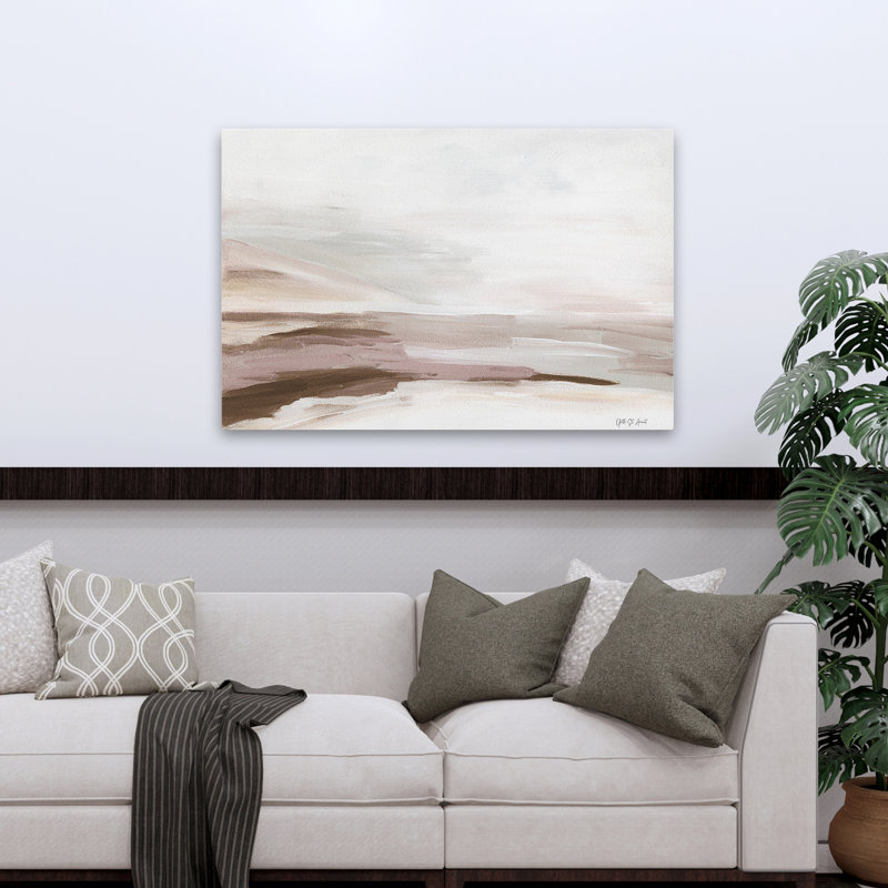 Abstrait côtier - paysage marin de rêve, H 32 po x l 48 po