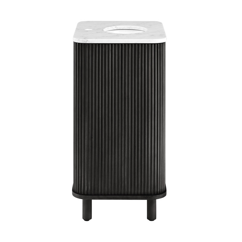 Kensington 24" Single Bathroom Vanity, Black Reeded