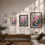 Orchid Study Botanical - Framed Print-411266080-411266110