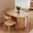 Extendable Wood Dining Table with Storage Cabinet, Seats 2-10,Space-Saving for Family