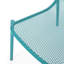 Chaise empilable d'extérieur, assise en maille, 66 x 56,5 x 66 cm, couleur turquoise, style moderne, résistante aux intempéries, 66 x 56,5 x 66 cm