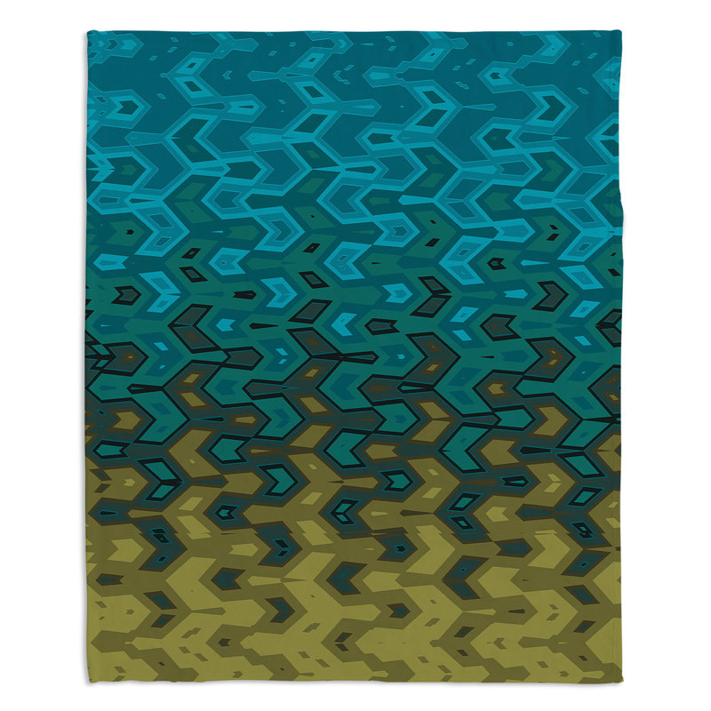 Hand Woven Throw Blanket, 51" x 60"