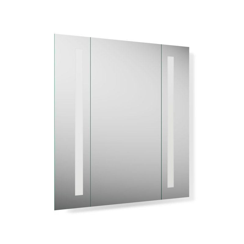 Miroir Verdera avec éclairage, miroir de salle de bain avec éclairage DEL intégré, 33 po x 34 po