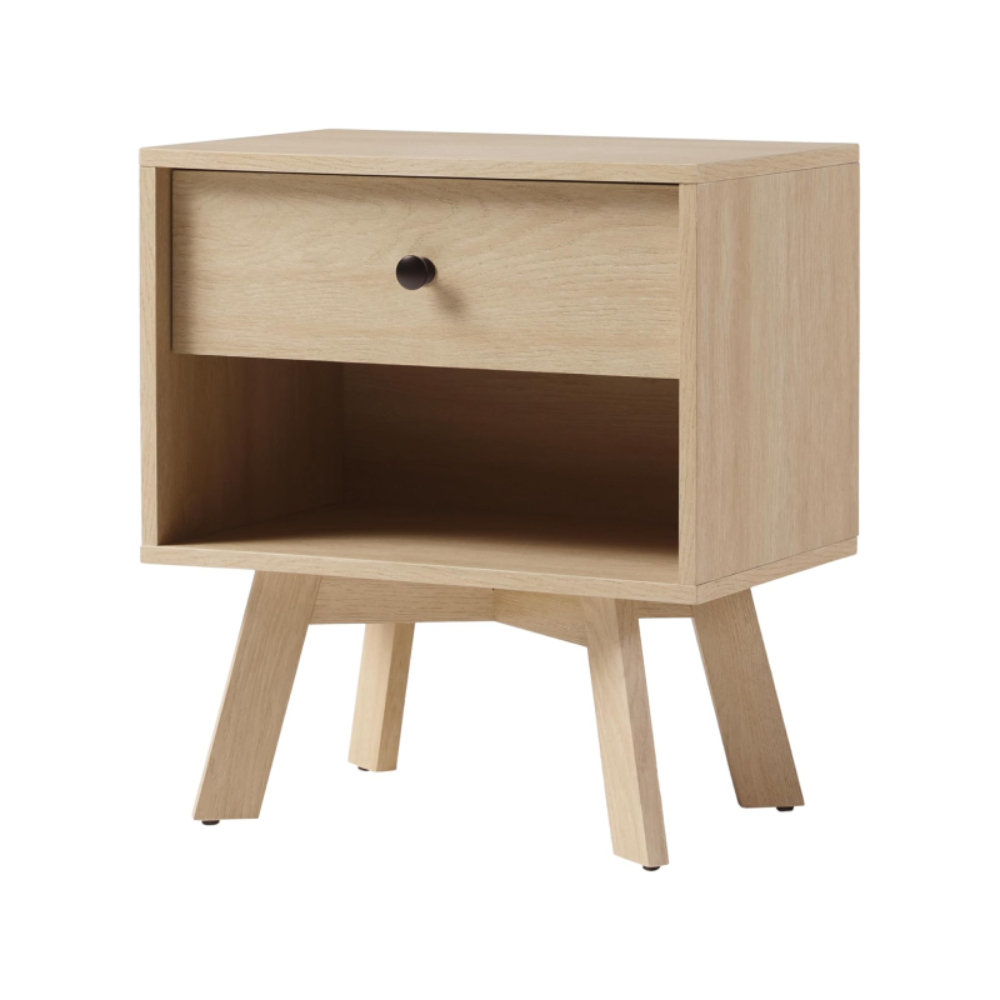 George Oliver Drewett Solid Wood Nightstand | Wayfair