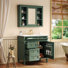 Meuble-lavabo moderne 36 po avec armoire à pharmacie, lavabo simple en céramique et 2 portes à fermeture douce Williamsdale