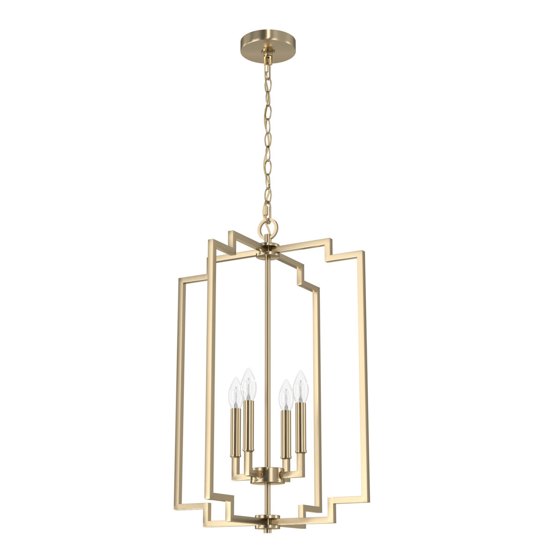 Zoanne 4 - Light Geometric Pendant Hunter Fan
