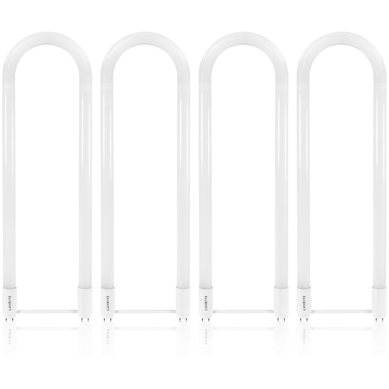 18 watts (équivalent à 32 watts), ampoule à del t8 à intensité variable, blanc chaud (3000 k) g13/culot à deux broches, 4