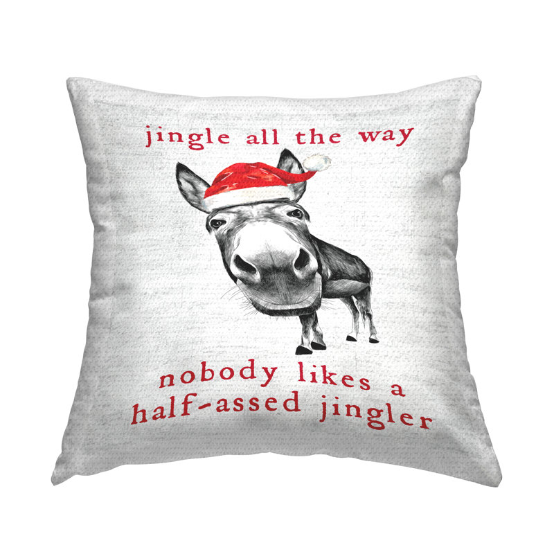 Coussin d'extérieur Jingle All The Way Donkey