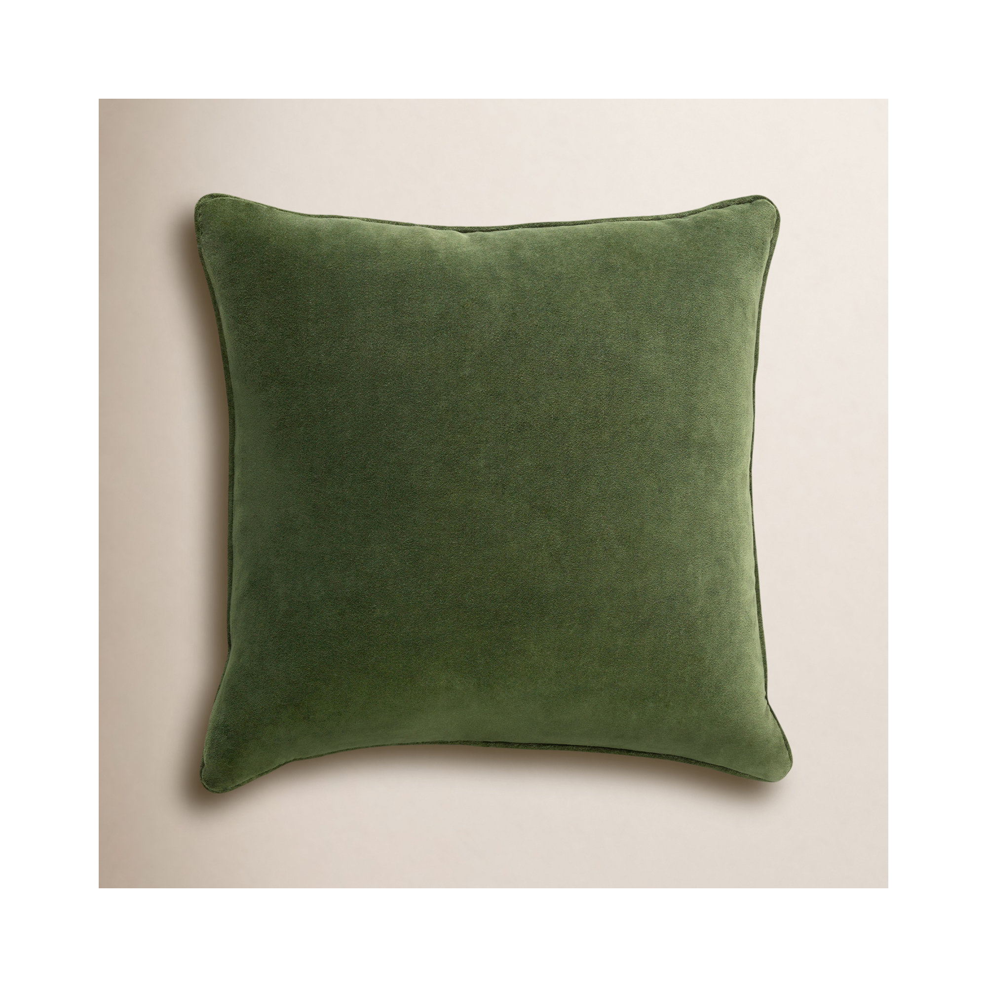 Safflower Ally Cotton Throw Pillow, Green, Pillow Cover Only - No Insert
