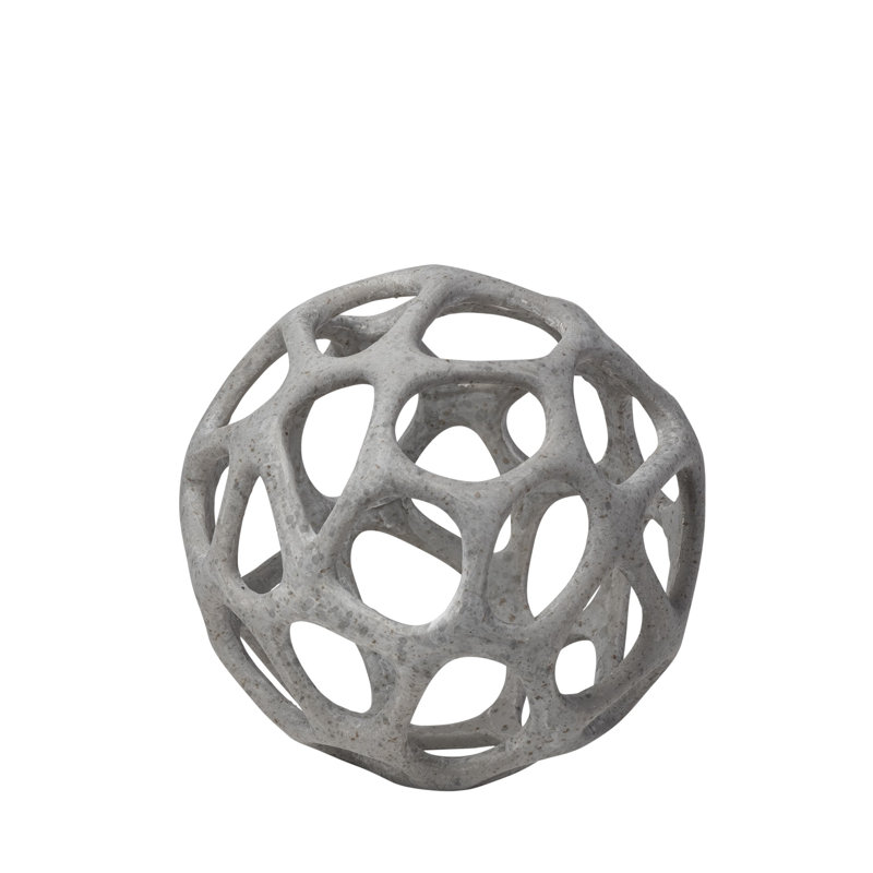 Salizan Petite Metal Hollow Orb Sculpture