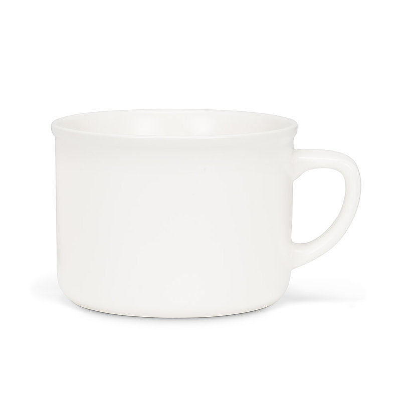 Mccalip Stoneware Cappuccino Cup, White