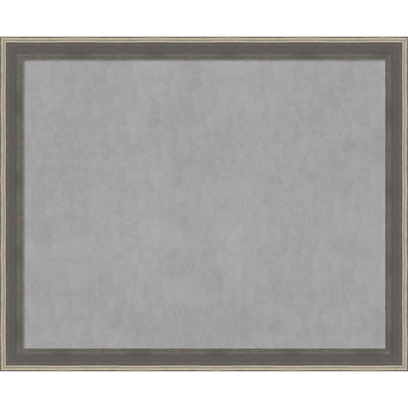 Tableau magnétique encadré gris argenté Cottage - Tableau magnétique, tableau d'organisation, H 37 po x l 45 po