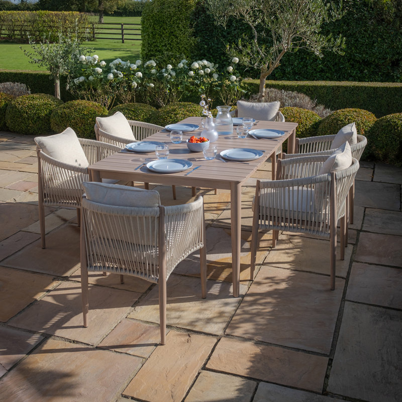 Aniv 6 - Person Patio Dining Set with Rectangular Table