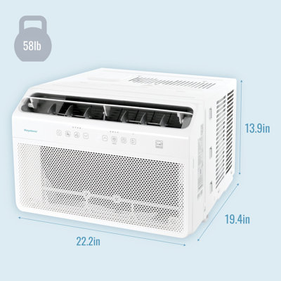 Climatiseur de fenêtre 12 000 BTU Keystone avec chauffage d'appoint et télécommande