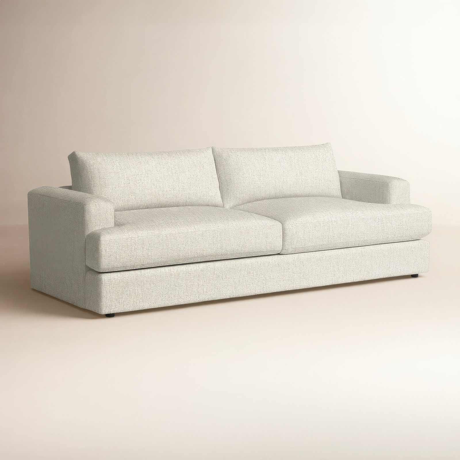 Cayden 96'' Upholstered Sofa, Nomad Snow Crypton® Chenille