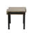 20'' Rustic Oak Grain End Table, Modern Industrial Side Table