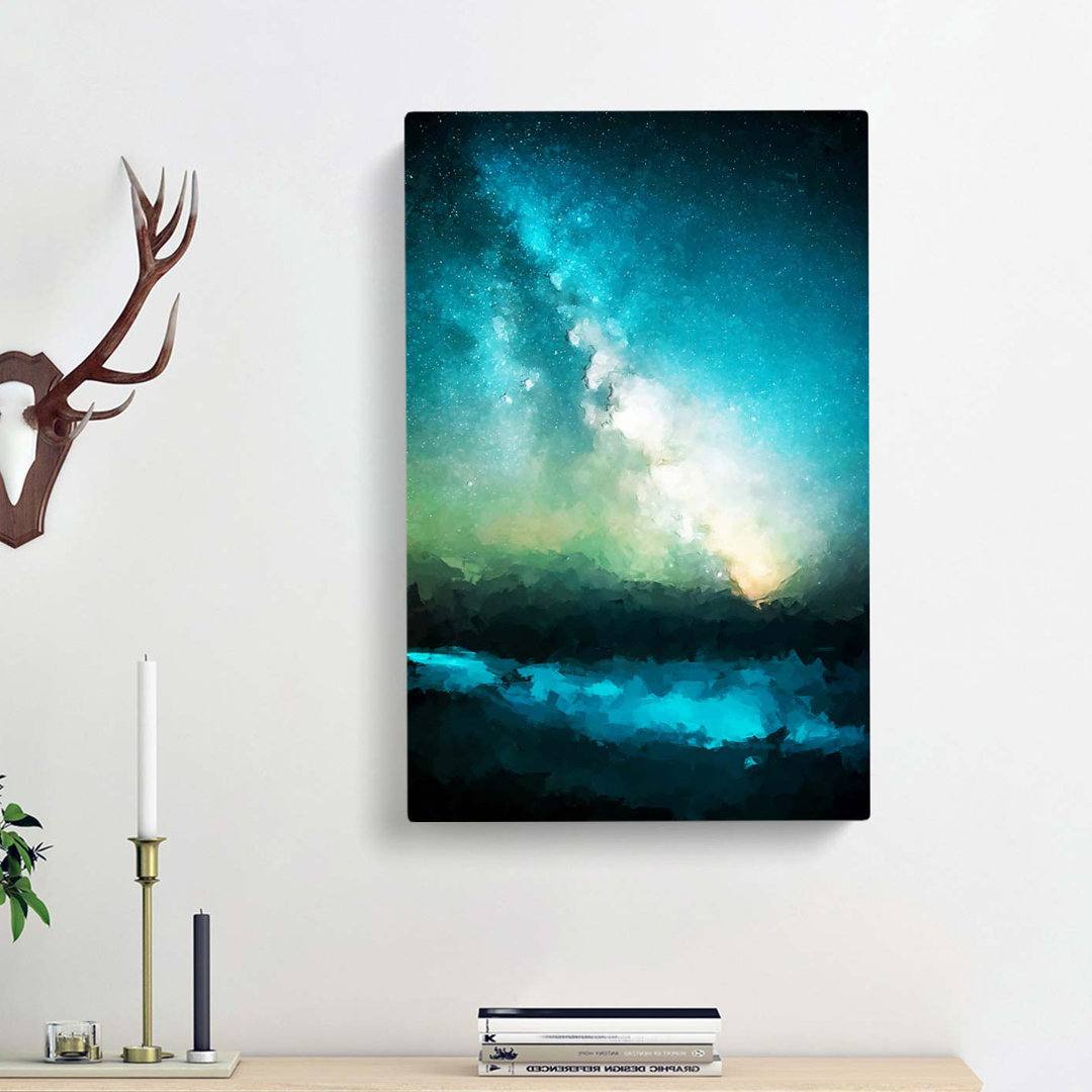 Stars Above Hawaii In Abstract - Wrapped Canvas