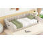 Lit de repos simple simple TG et pochette de rangement latérale beige-1689813719