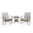 Baecher 2-Person Wicker Rocking Outdoor Seating Group with Glass-Top Side Table-423880890
