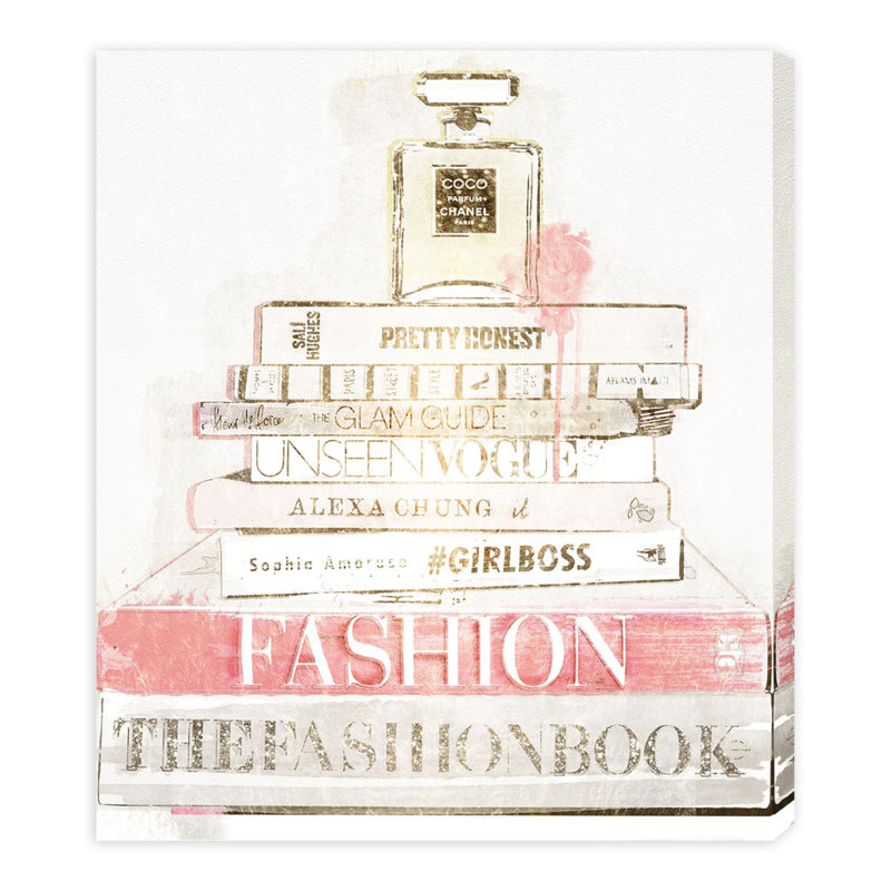 «Peach Dream, Glam Pink» par Oliver Gal - impression sur toile tendue, H 45 po x l 36 po