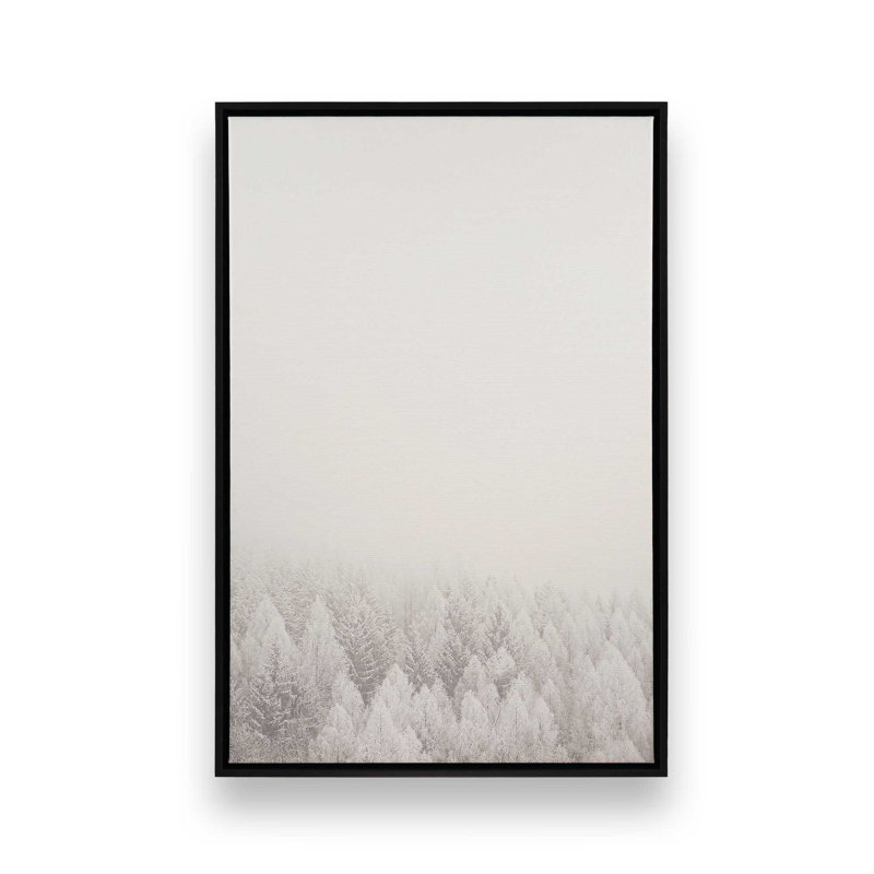 Winter Blanket Canvas Print, Satin Black Floater Framed, 48.75" H x 32.75" W x 1.75" D