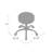 Fea Medical Swivel Stool, Round Gray Padded Seat, Rolling Chrome Base-117561142