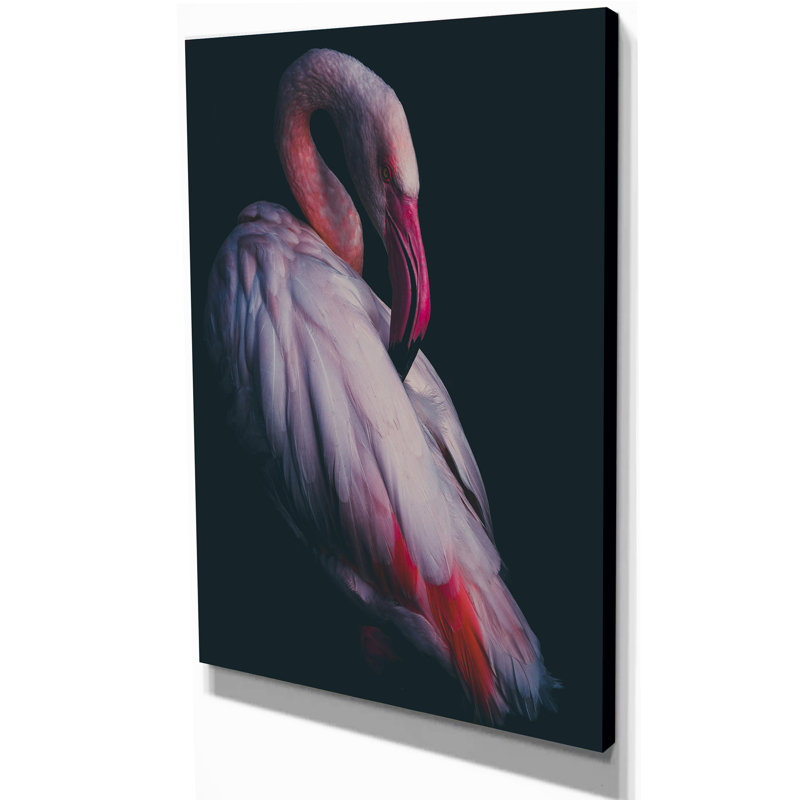 « rose flamant rose », reproduction d’impression sur toile tendue, H 32 po x l 16 po x P 1 po