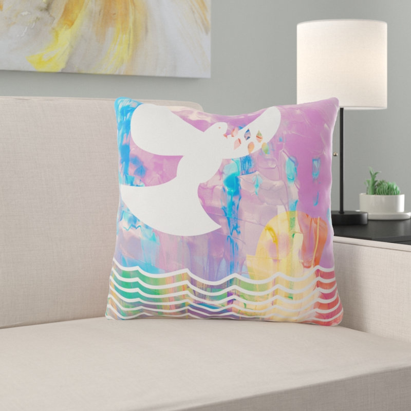 Housse de coussin d'extérieur carré Borkowski, Microsuède, Intérieur