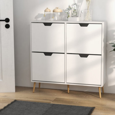 16 Pair Shoe Storage Cabinet