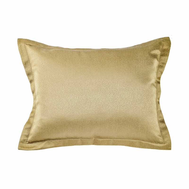 Labyrinth Microfiber 3 Piece Duvet Cover Set, Gold, Queen Duvet Cover + 2 Standard Shams