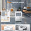 Déshumidificateur intelligent 12L: Drain automatique, minuterie 24H, Whisper 38Db pour les chambres à coucher et les placards