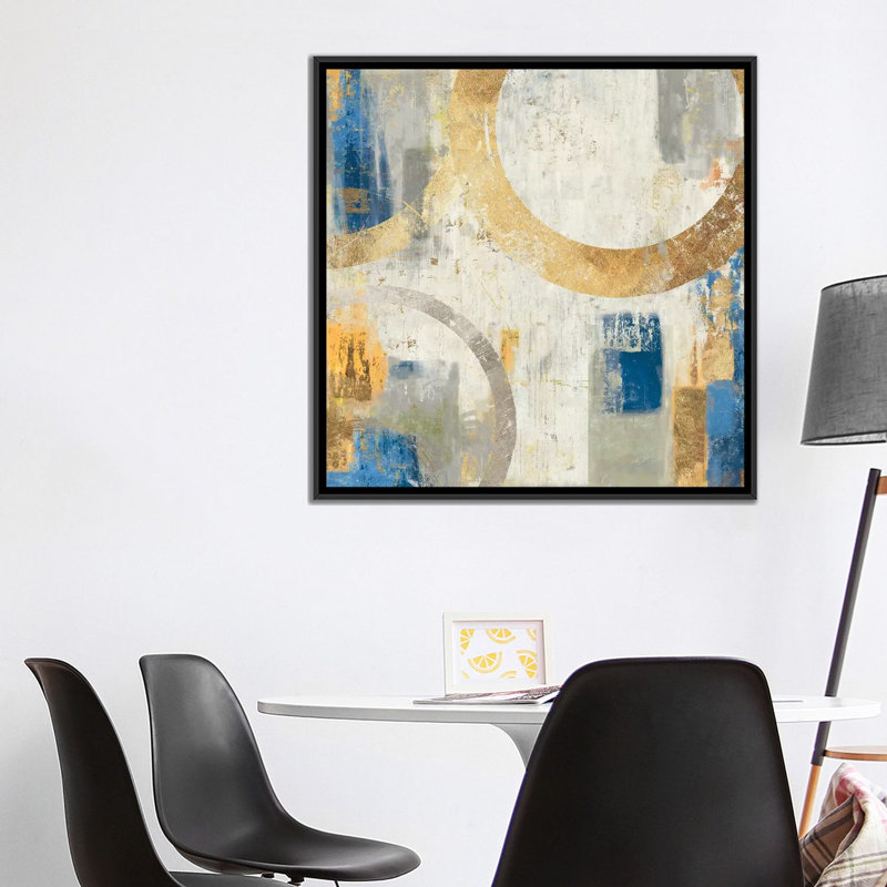 «Tune I», reproduction sur toile, H 18 po x l 18 po x P 1,5 po, Toile avec cadre noir, Pas de tapis