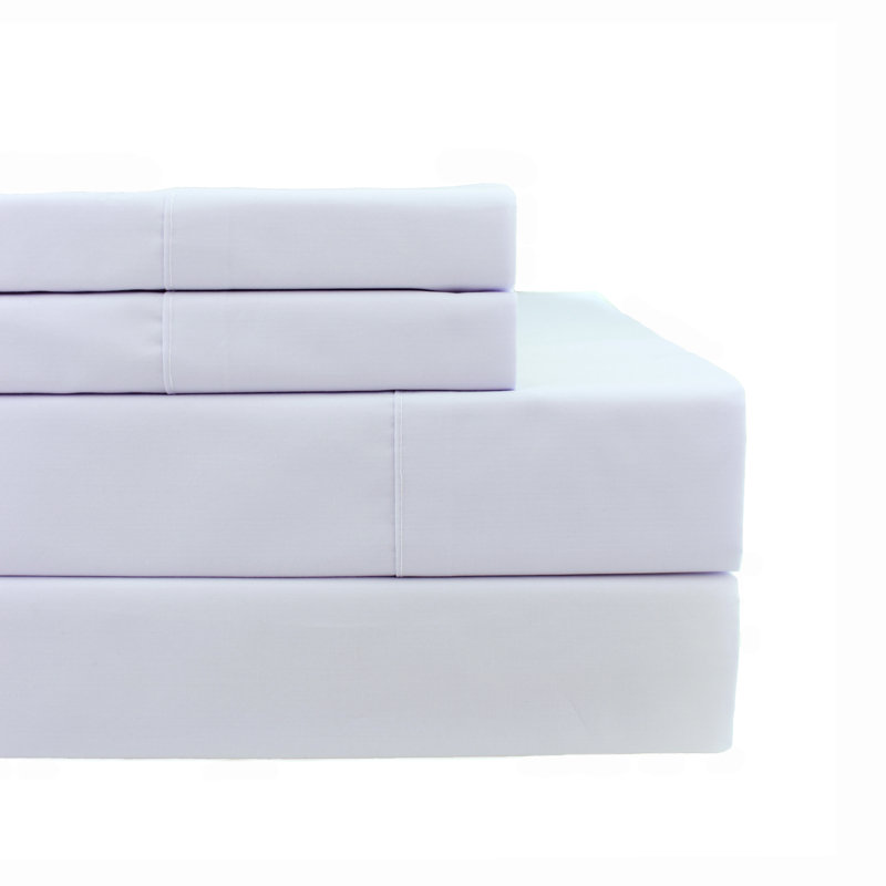100% Cotton Percale Sheet Set, California King, Nimbus Gray