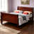 Elegant Cherry Queen Bed Frame-1855816806-1855816811