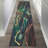 Non-Woven Thin Printed Rug Featuring a Contemporary Geometric Design in Earthy Tones Perfect for Updating Home Decor-1757305074