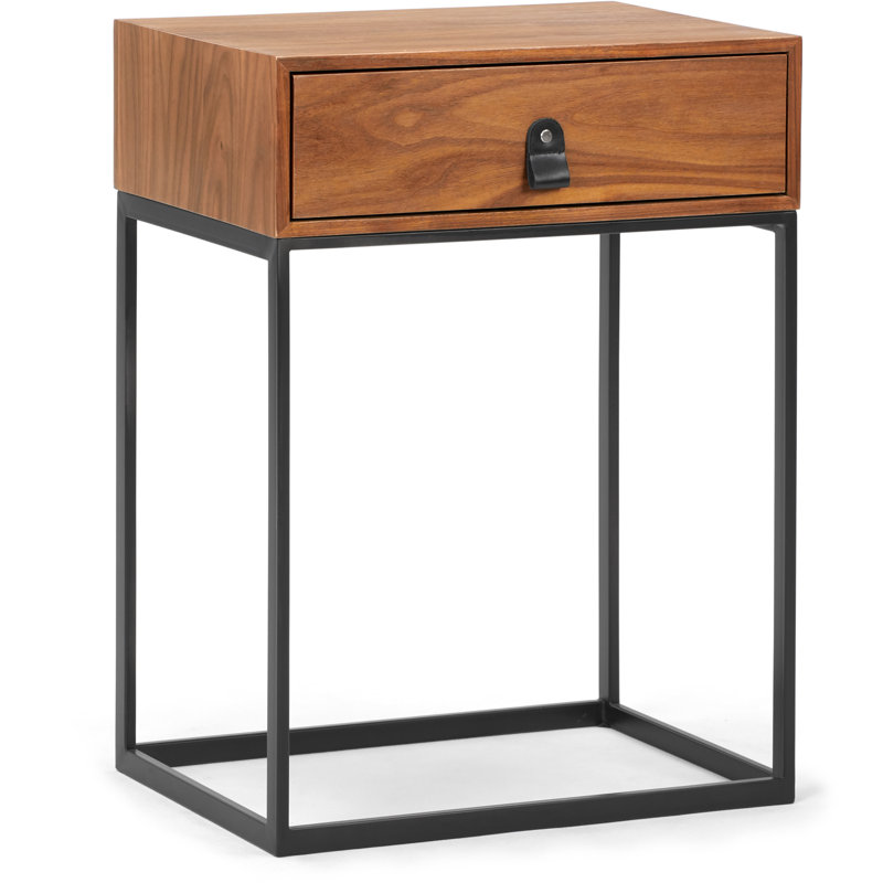 ClickDecor Milo Wood Side Table with 1-Drawer