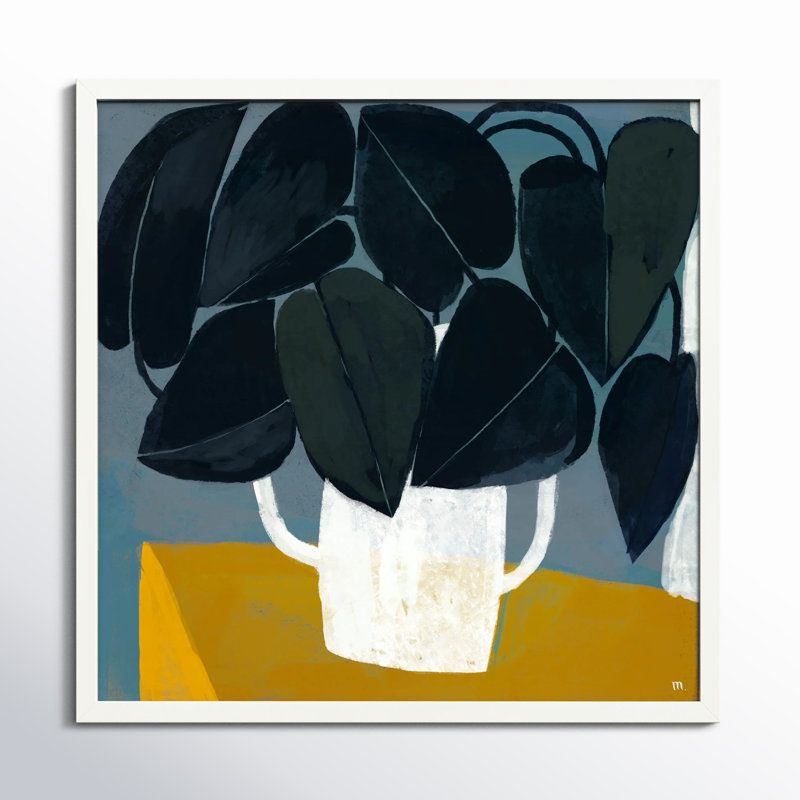 Plant Summer Interior 1 - reproduction de cadre photo, Blanc, H 44 po x l 44 po