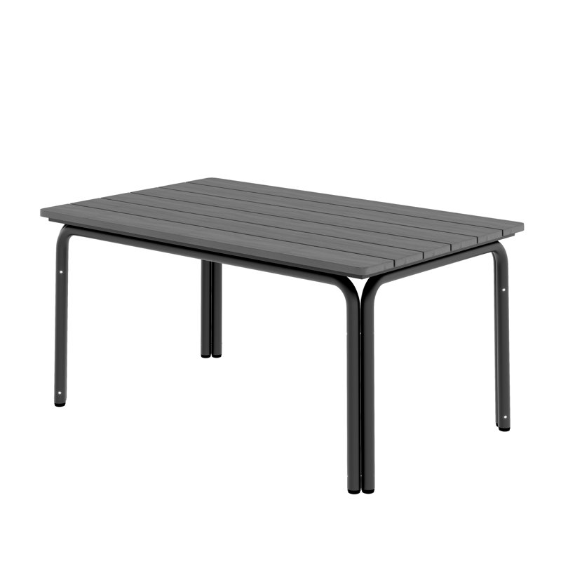 Table basse en aluminium, Noir