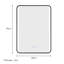 Asterio Metal Rectangle Wall Mirror