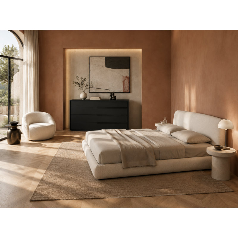 Jane 4 Drawer Dresser, Dark Brown (Wenge)