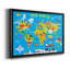 Carte du monde - cadre photo, impression sur toile-1868553782-1868553778