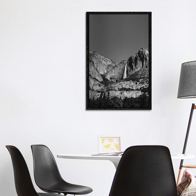Yosemite Falls VIII by Bethany Young - Print on Canvas, 101.6cm H x 66.04cm W x 3.81cm D, Black Framed