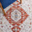 Tapis oriental ivoire / rouille à tissage oriental-66094127