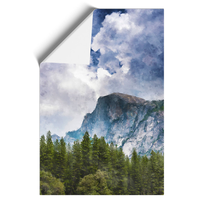 Yosemite National Park Painting - Frameless Print, 42cm H x 30cm W x 0.1cm D