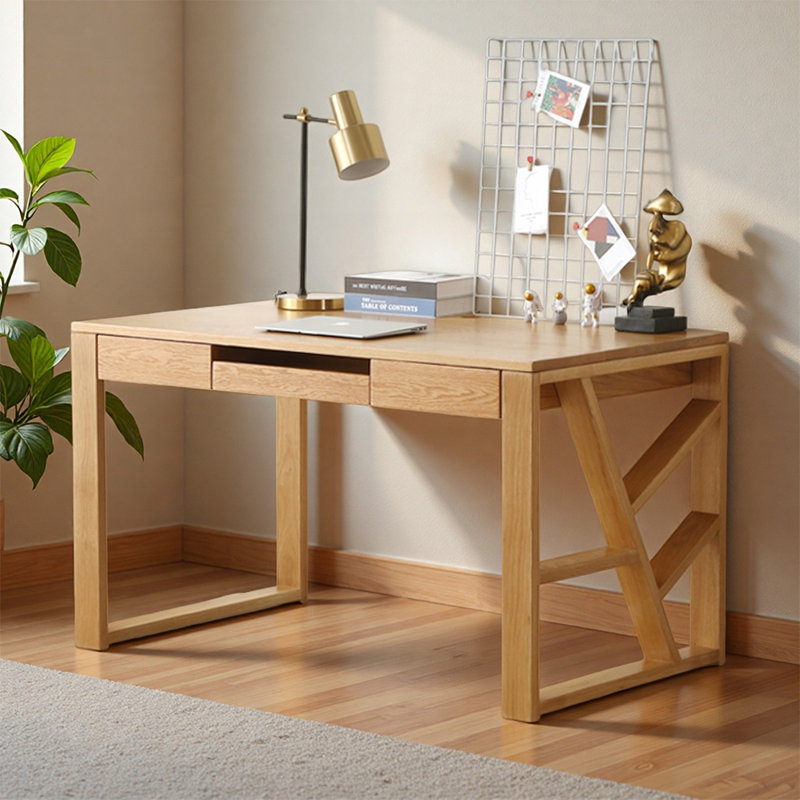 Bureau d'écriture Modern Burlywood, H 29,52 po x l 51,18 po x P 23,62 po