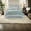 Ensembles de literie confortables en coton, conception jacquard turquoise pour la maison