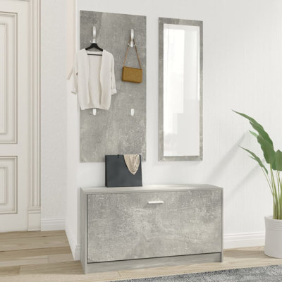 Hall Tree 203.2cm Wide with Shoe Storage