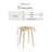 Orizcal Circular Mango Wooden Side End Table - Traditional Farmhouse Style