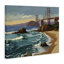 Art mural sur toile San Francisco Shoreline, design par Amelia Noyes